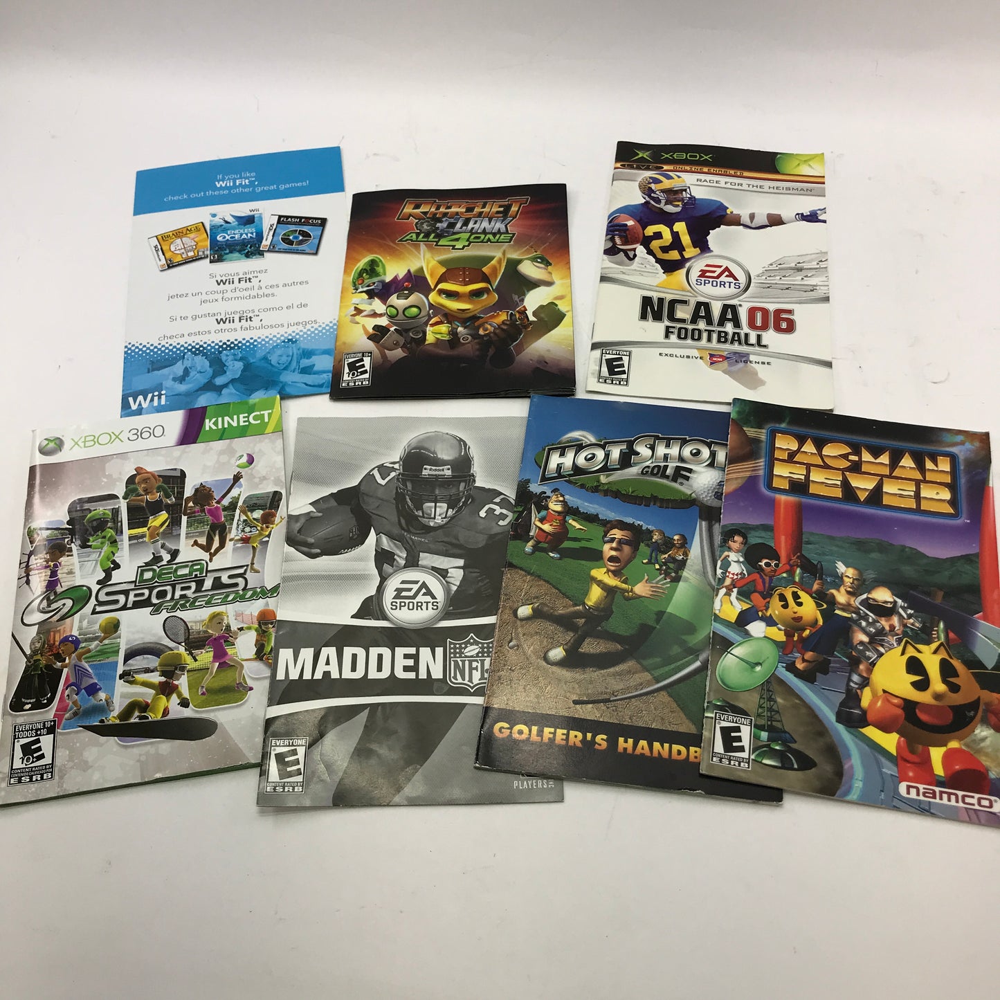 Lot of 93 Assorted Game Manuals [Wii, N64, NES, PS2 and More]  READ