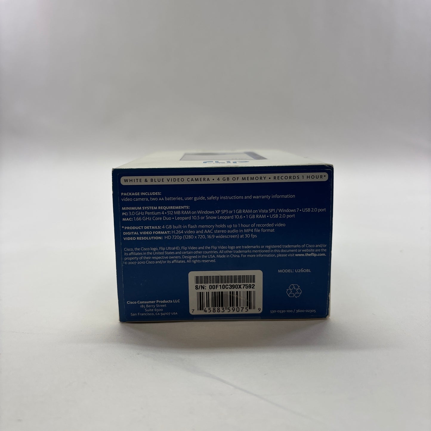 Cisco Flip 4 HD camera  U260BL