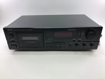 Denon DRM-555 Cassette Tape Deck Black With Auto Reverse - Dolby B-C NR HX Pro