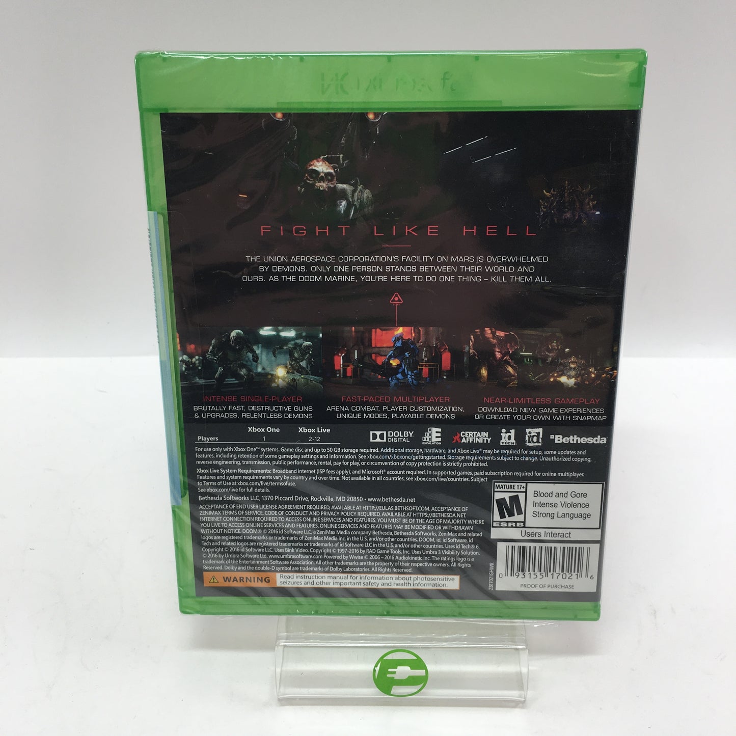 New Doom (Microsoft Xbox One, 2016) Factory Sealed