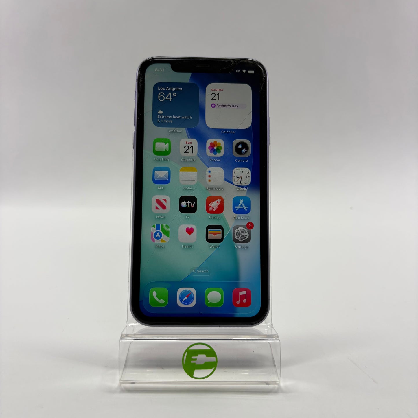 Broken T-Mobile Apple iPhone 11 64GB MWK52LL/A Read Description