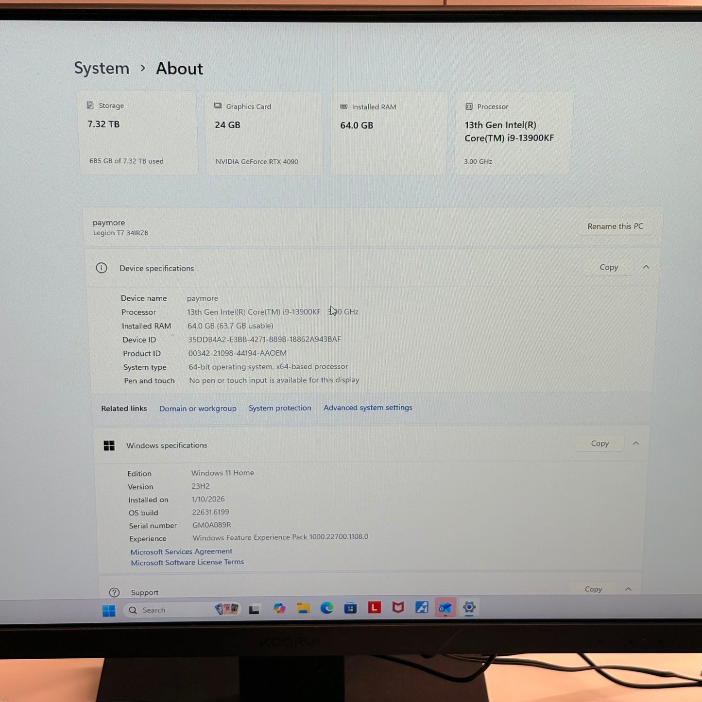 Lenovo Legion T7 34IRZ8