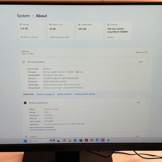 Lenovo Legion T7 34IRZ8