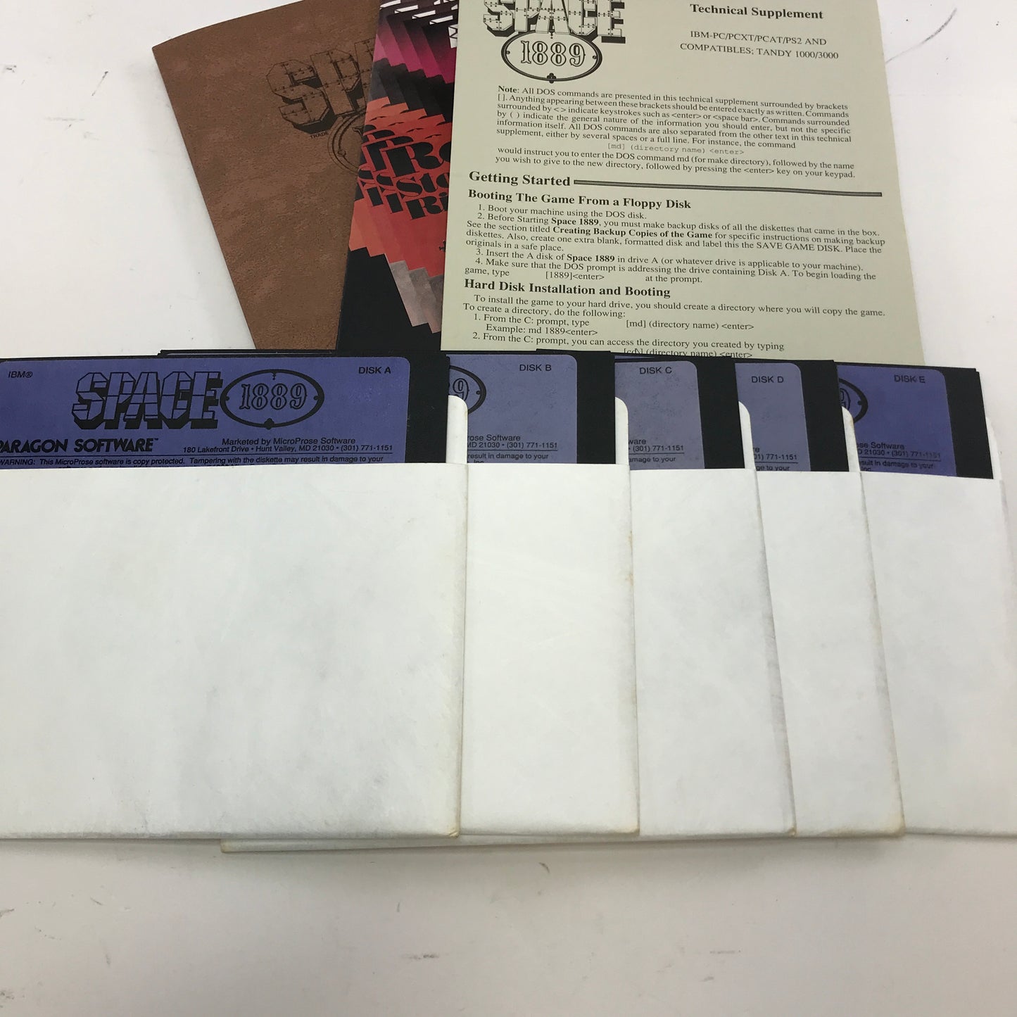 Space 1889 (PC, 1990) Complete in Big Box CIB