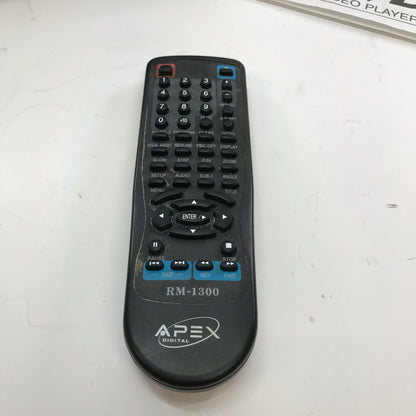 Apex Digital AD-1500 DVD/VCD/MPE/CD PLAYER E196084 w Manual and Remote