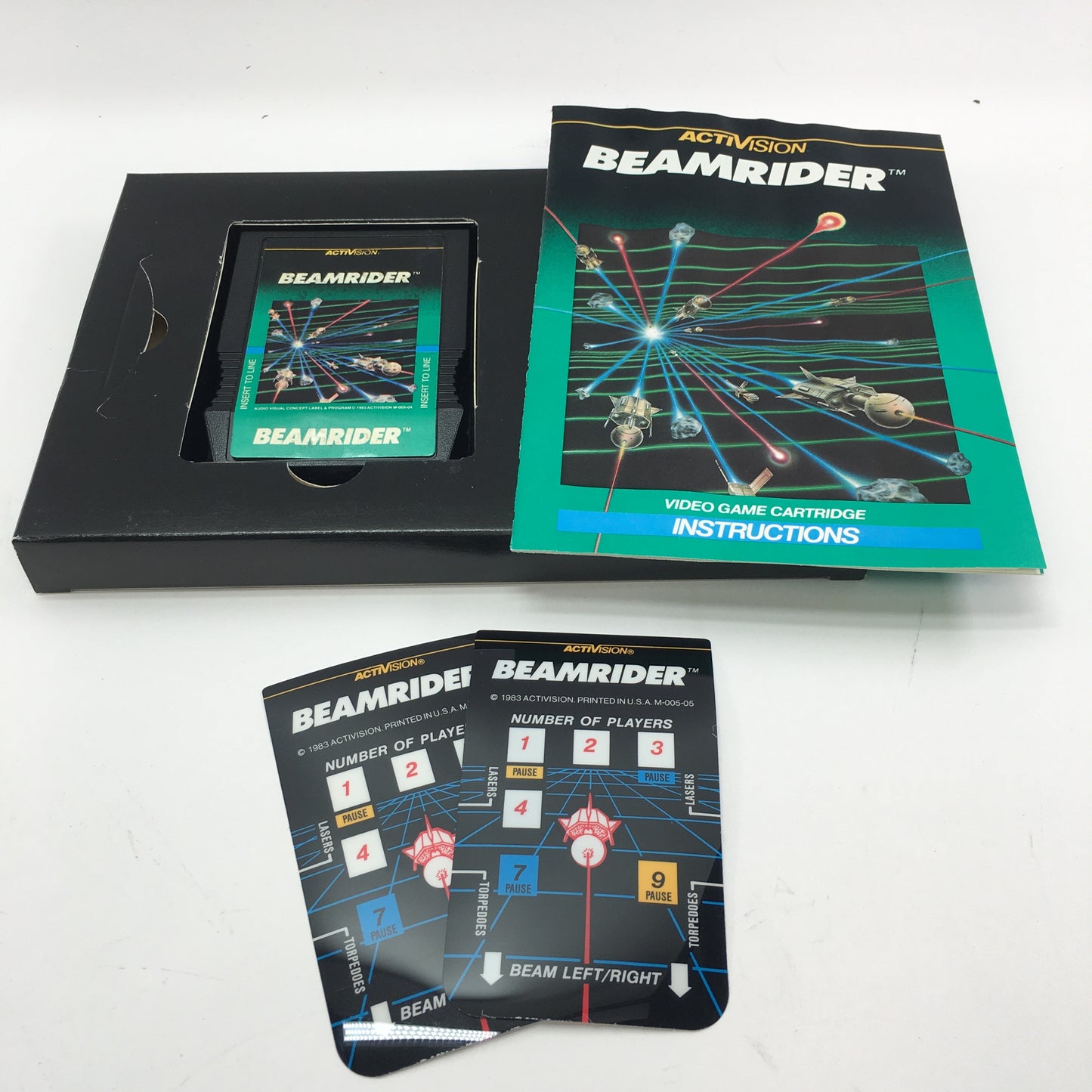 Beamrider (Mattel Intellivision, 1982) Complete in Original Box w/ Overlays, CIB