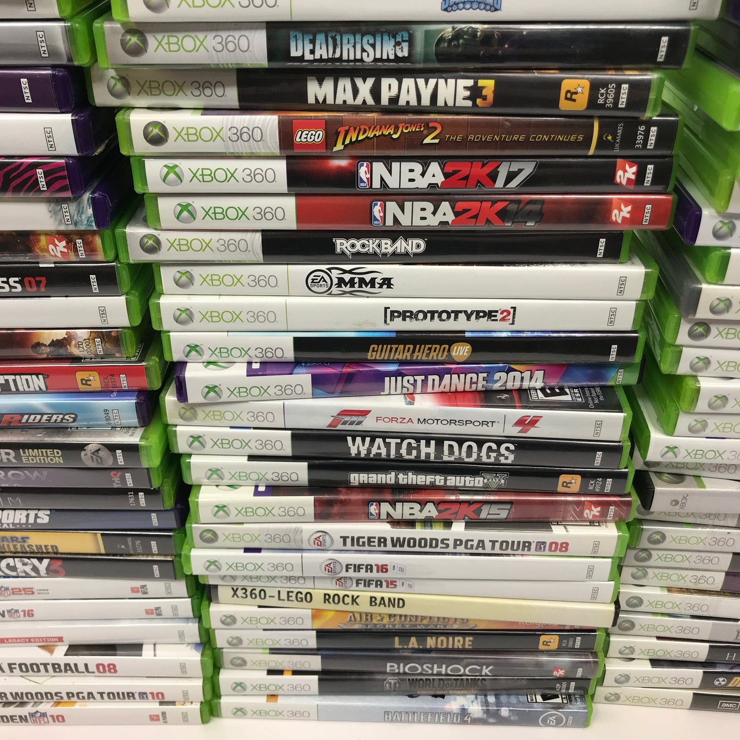 Lot of 133 Microsoft Xbox 360 Games [Call of Duty, Gears of War and More]
