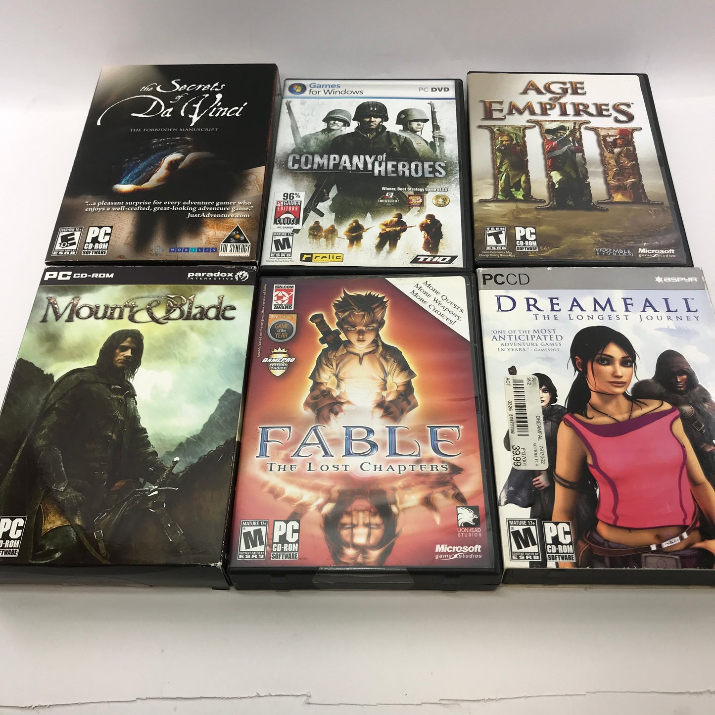 Lot of 36 PC Games [Counter Strike, Battlefield 2, Fable and More]