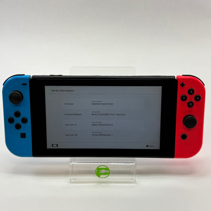 Nintendo Switch v1 Console Gaming System Only HAC-001 Red/Blue