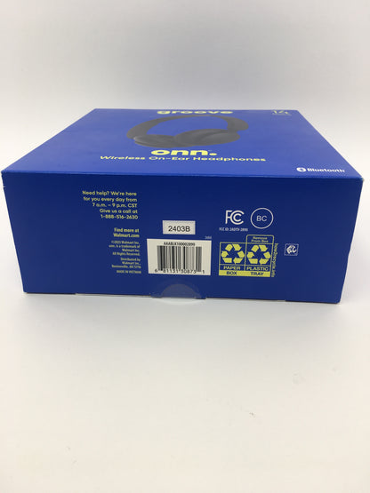 Onn Groove Wireless On-Ear Headphones 2403B AAABLK100002890 Black Bluetooth
