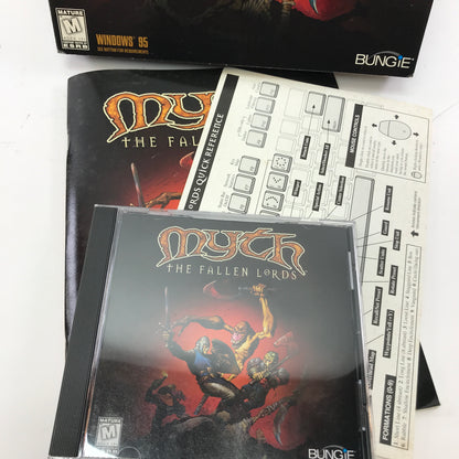 Myth: The Fallen Lords (PC, 1997) w Manual and Quick Reference Card