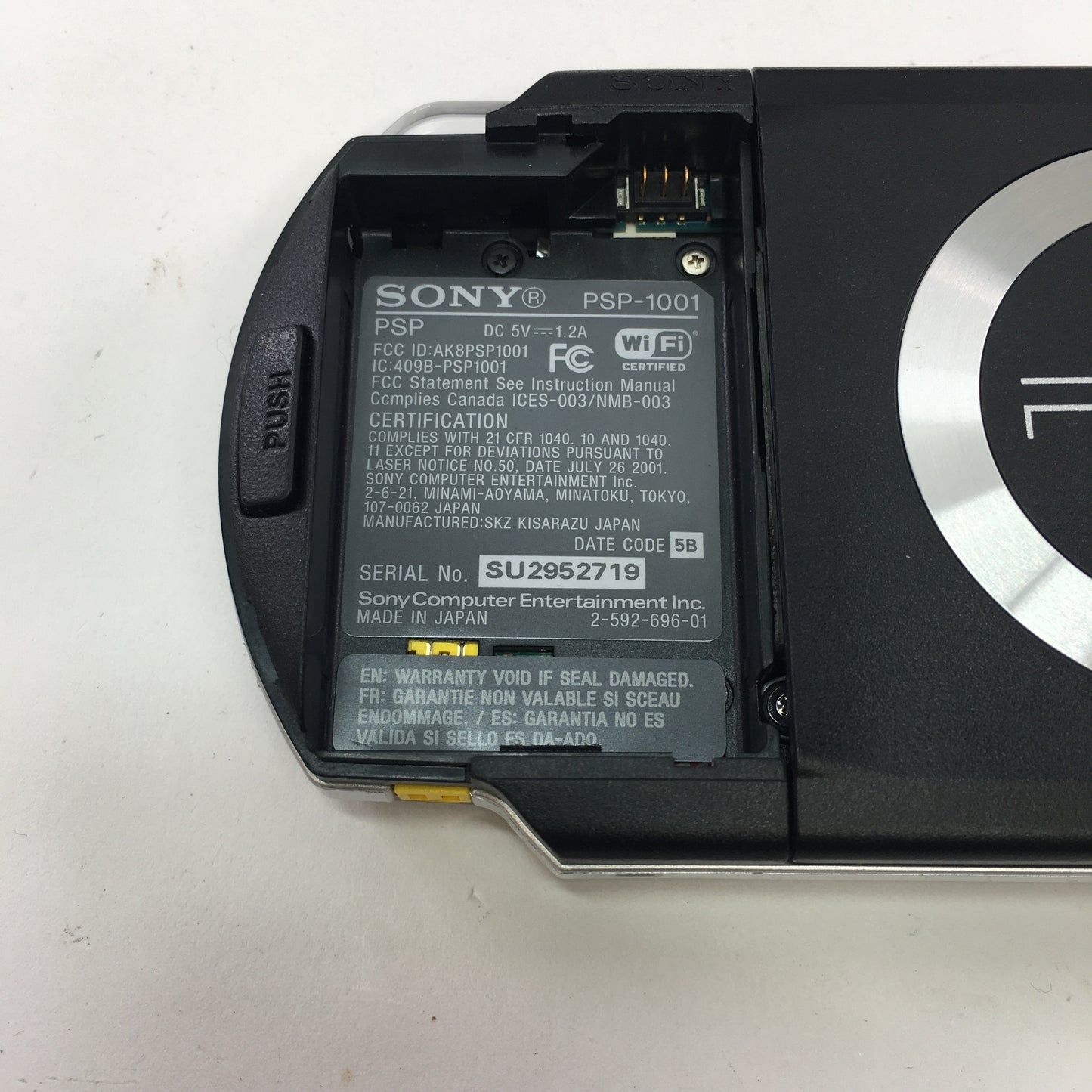 Broken Sony Playstation Portable PSP PSP-1001 Handheld Game System Only READ