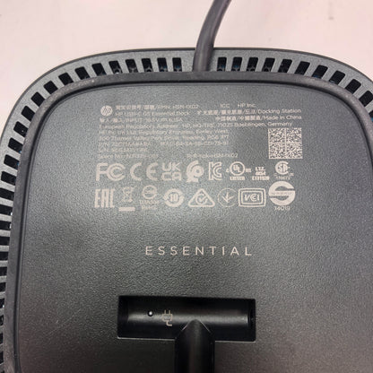 HP USB-C G5 Essential Dock 72C71AA#ABA w/ Power Supply