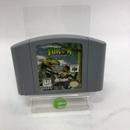 Turok Dinosaur Hunter (Nintendo 64 N64, 1997) Original Box w Poster and Inserts