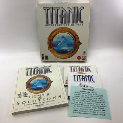 Titanic: Adventure Out of Time (PC, 1996) Complete in Big Box w Strategy Guide