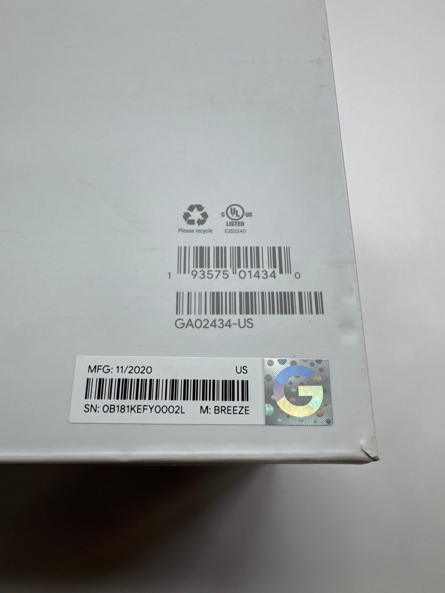 Google  WiFi Mesh Wifi 3 Pack AC1200 GA02434-US