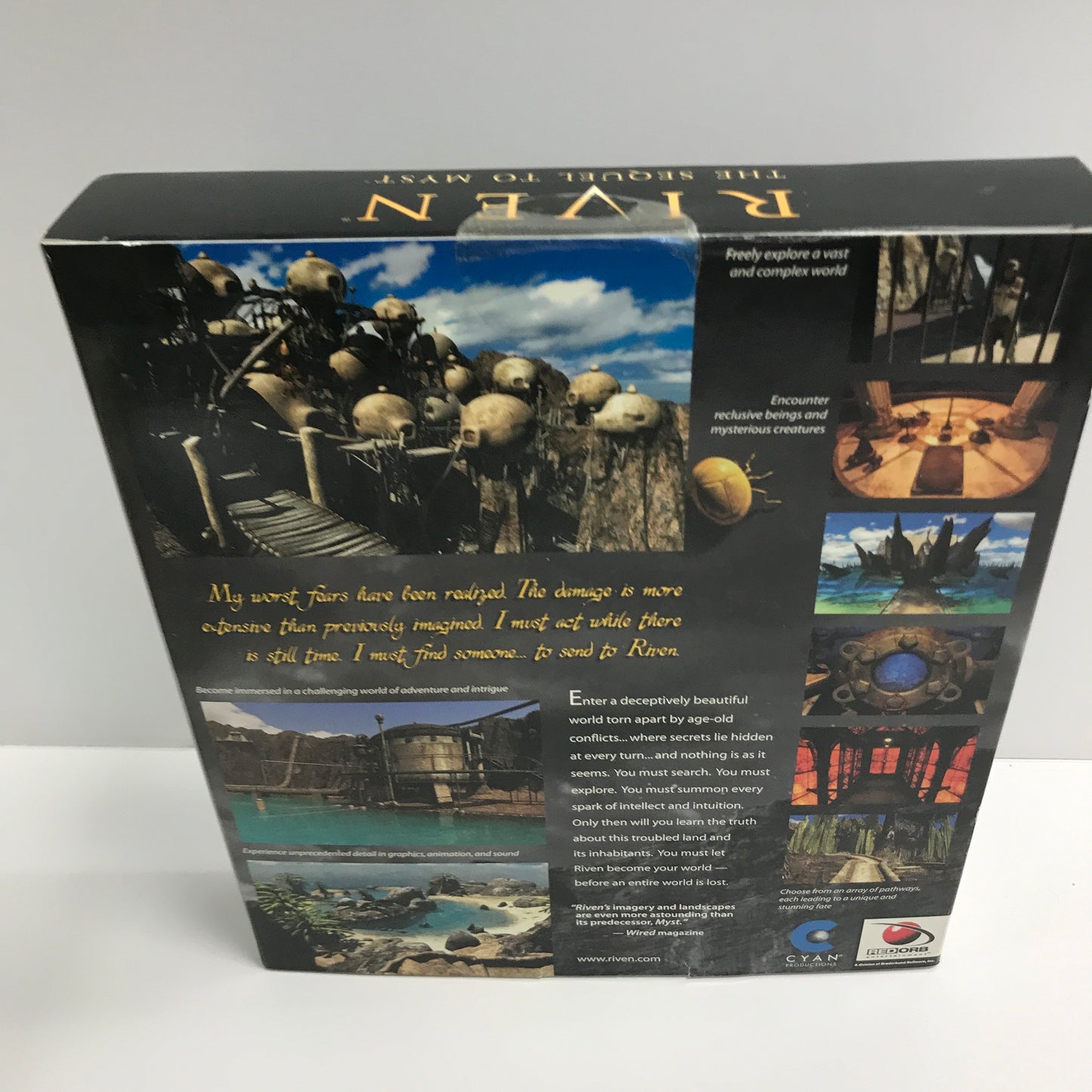 Riven: Sequel to Myst (PC, 1997) Complete in Original Big Box, CIB