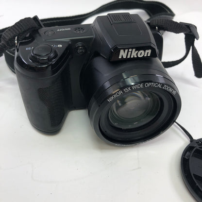Nikon COOLPIX L105 Digital Camera 15x Wide Zoom VR Tested and Working