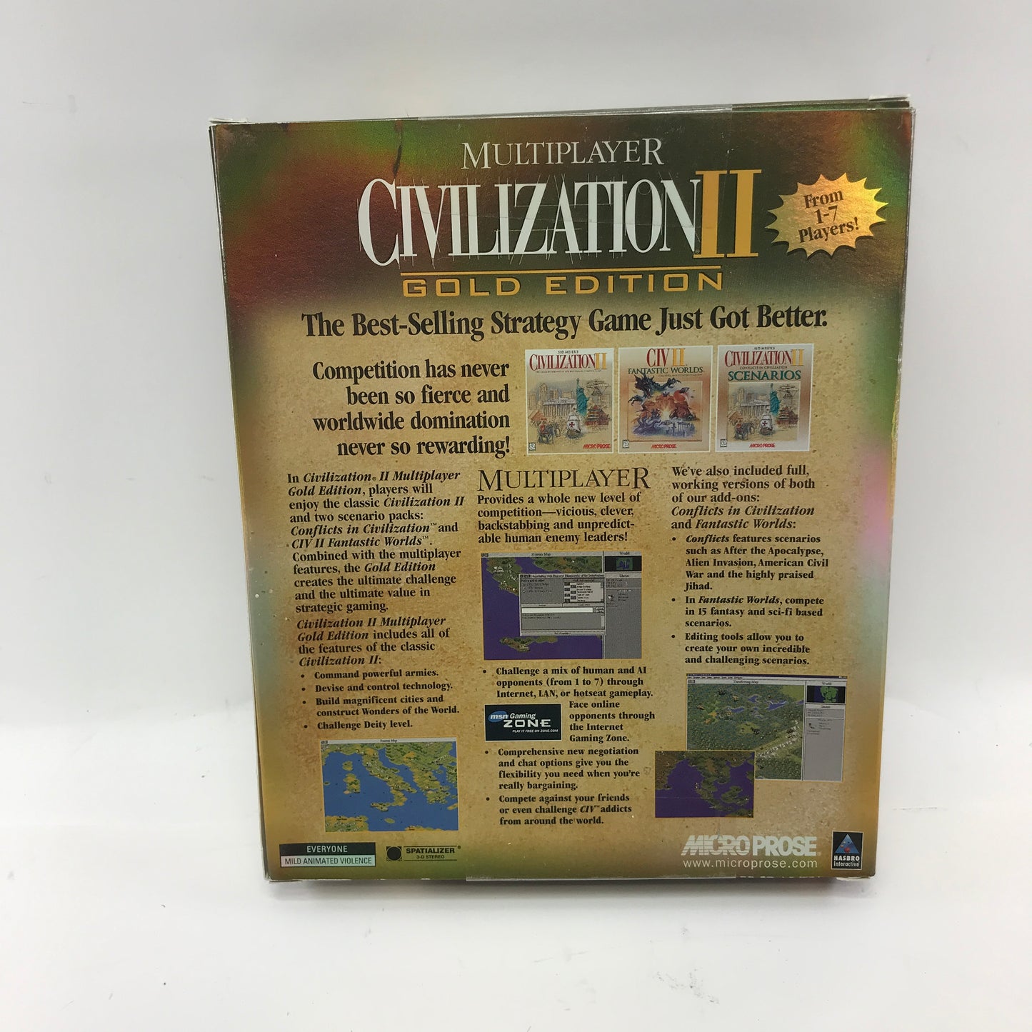 New Civilization II: Multiplayer [Gold Edition] (PC, 1998) Factory Sealed