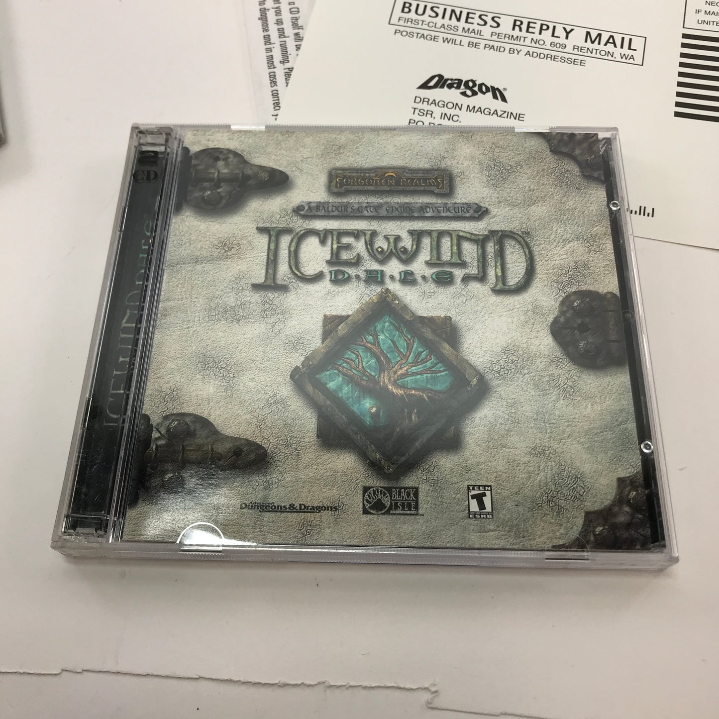 Icewind Dale (PC, 2000) w/ Original Big Box and Manual, No Map