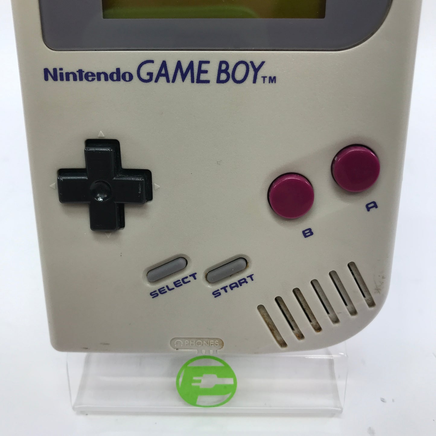 Nintendo Game Boy Handheld Game Console Only DMG-01 Gray w Magnifier Light