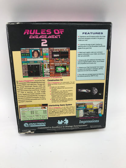 Rules of Engagement 2 (PC, 1993) Complete in Original Box w/ Manuals, CIB
