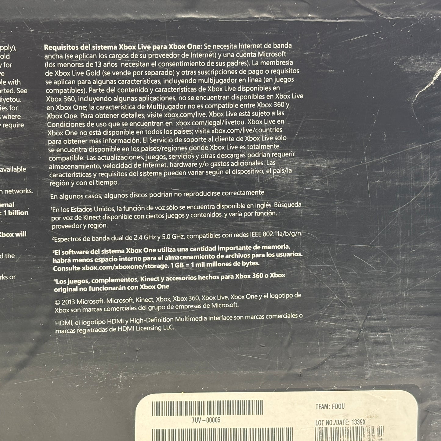 Microsoft Xbox One 500GB Console Gaming System Only Black 1540