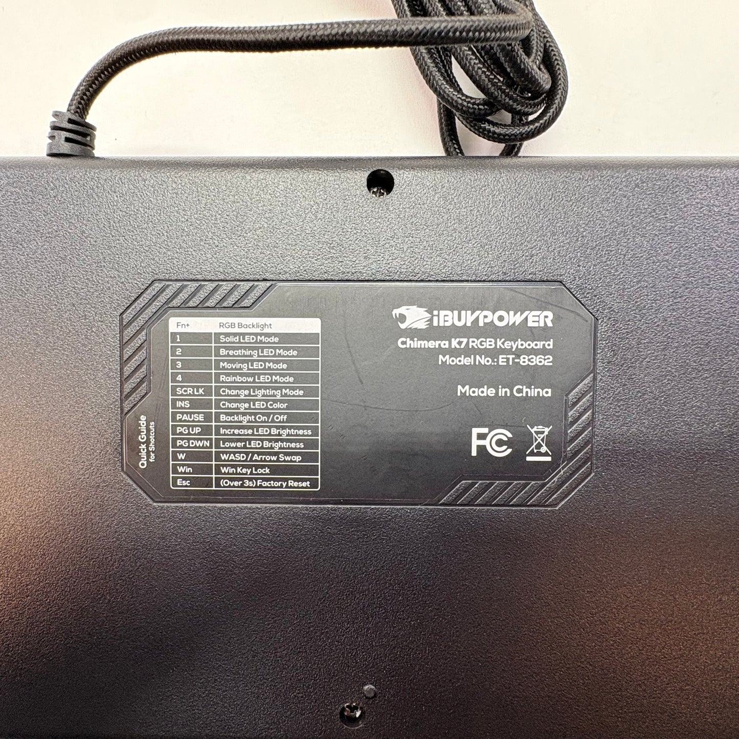 iBuyPower Chimera K7 RGB Wired Keyboard & Mouse