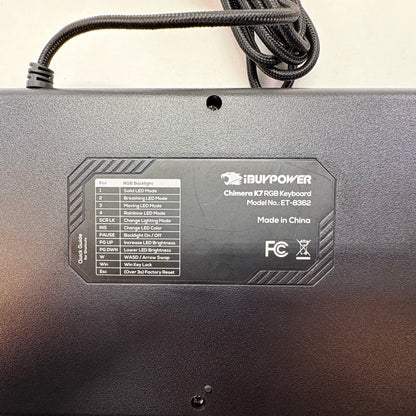 iBuyPower Chimera K7 RGB Wired Keyboard & Mouse