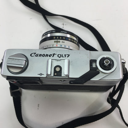 Canon Canonet QL17 35MM Film Camera GIII QL w Neck Strap