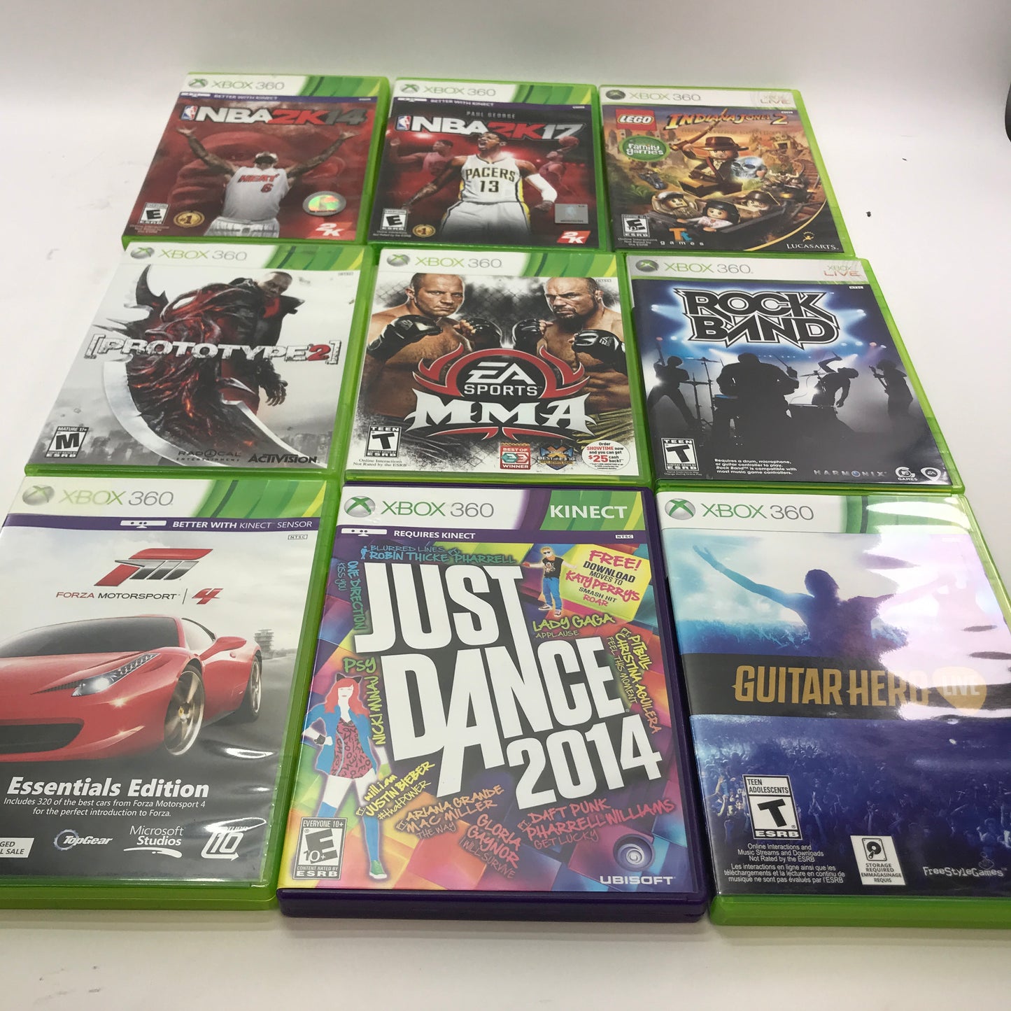 Lot of 133 Microsoft Xbox 360 Games [Call of Duty, Gears of War and More]