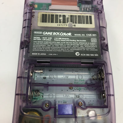 Nintendo Game Boy Color Handheld Game Console Only CGB-001 Grape