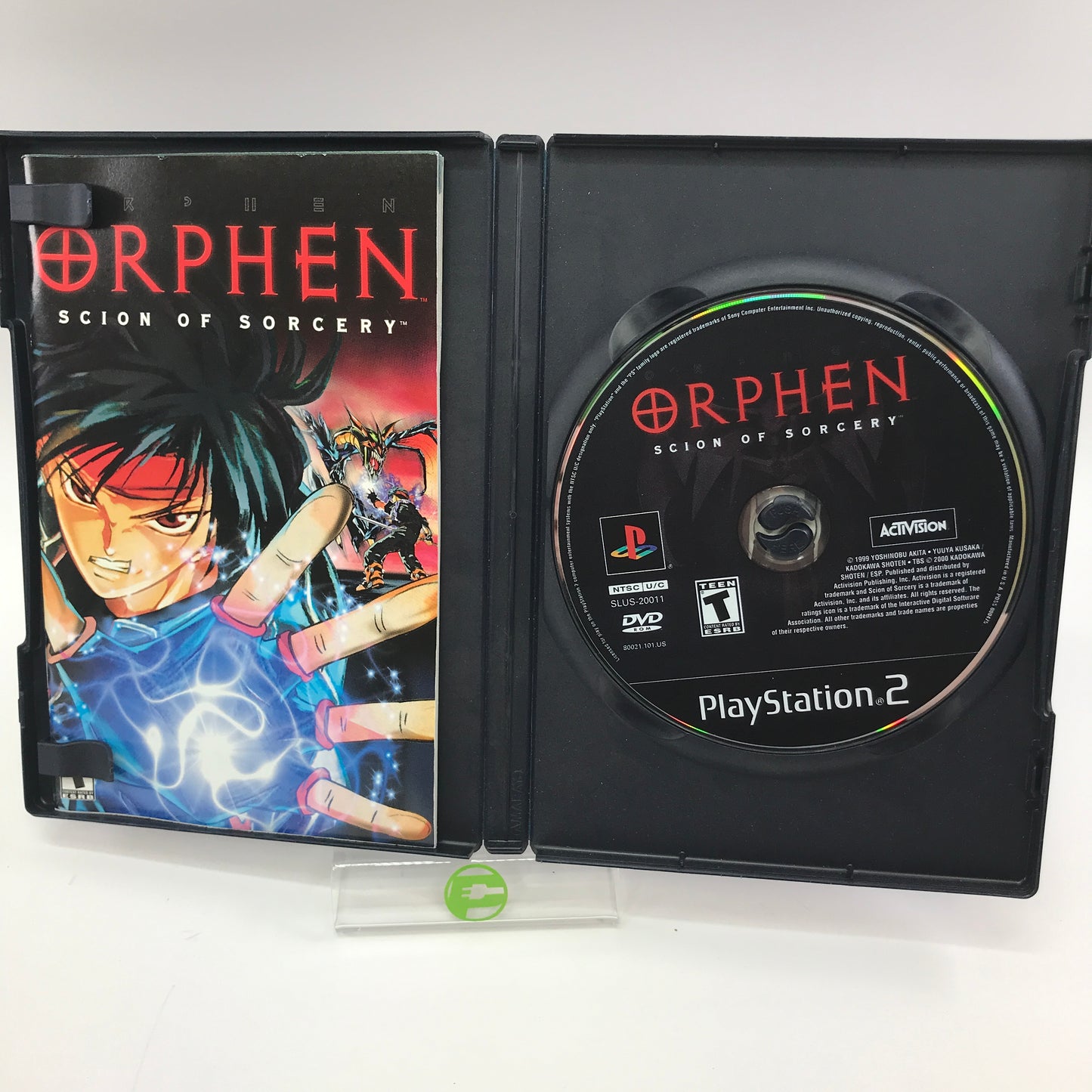 Orphen Scion of Sorcery (Sony PlayStation 2 PS2, 2000) CIB w/ Registration Card