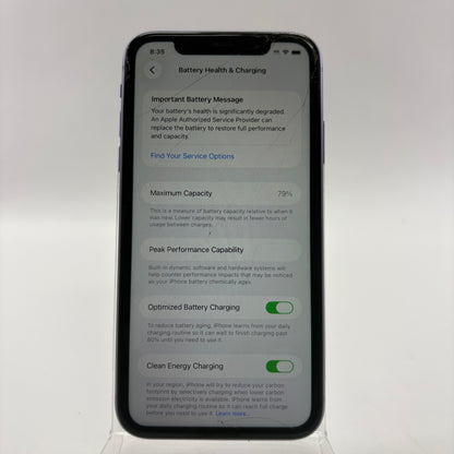 Broken T-Mobile Apple iPhone 11 64GB MWK52LL/A Read Description