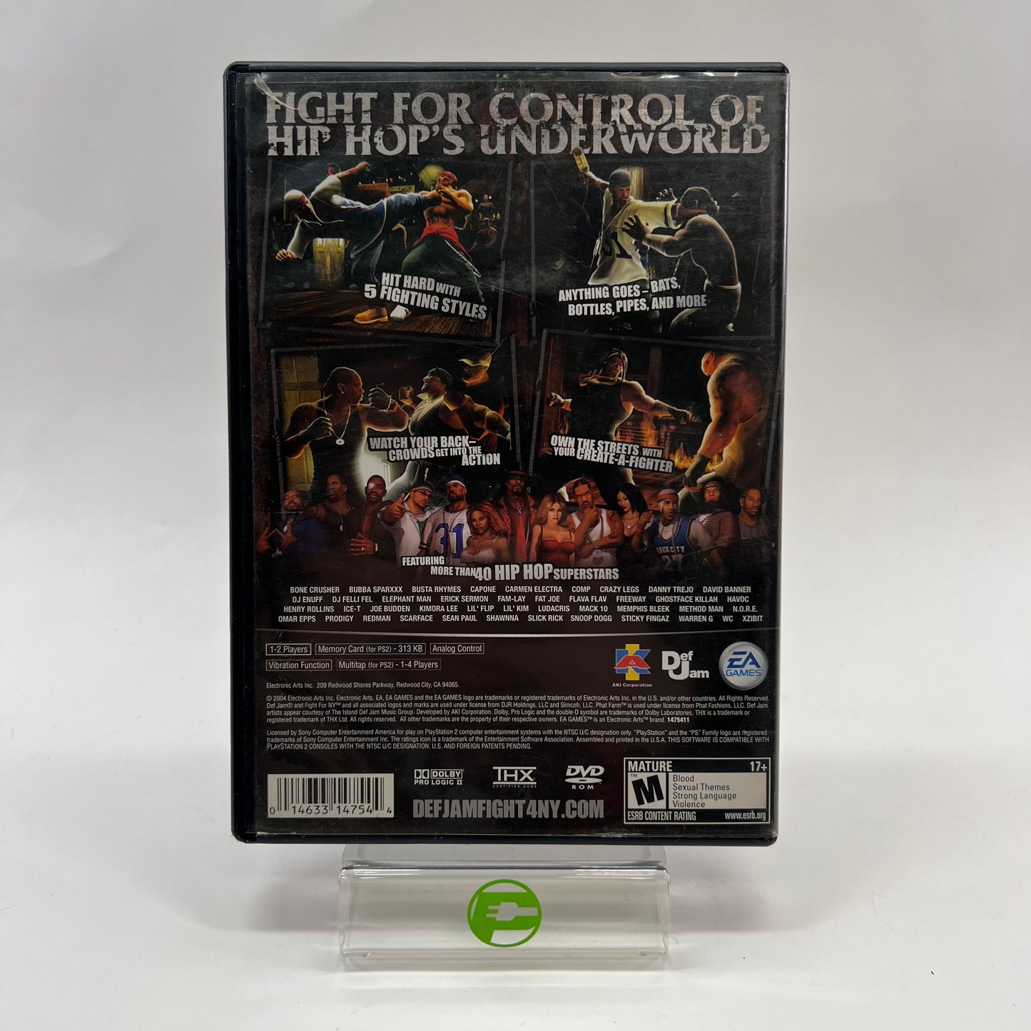 Def Jam Fight for NY (Sony PlayStation 2 PS2, 2004)