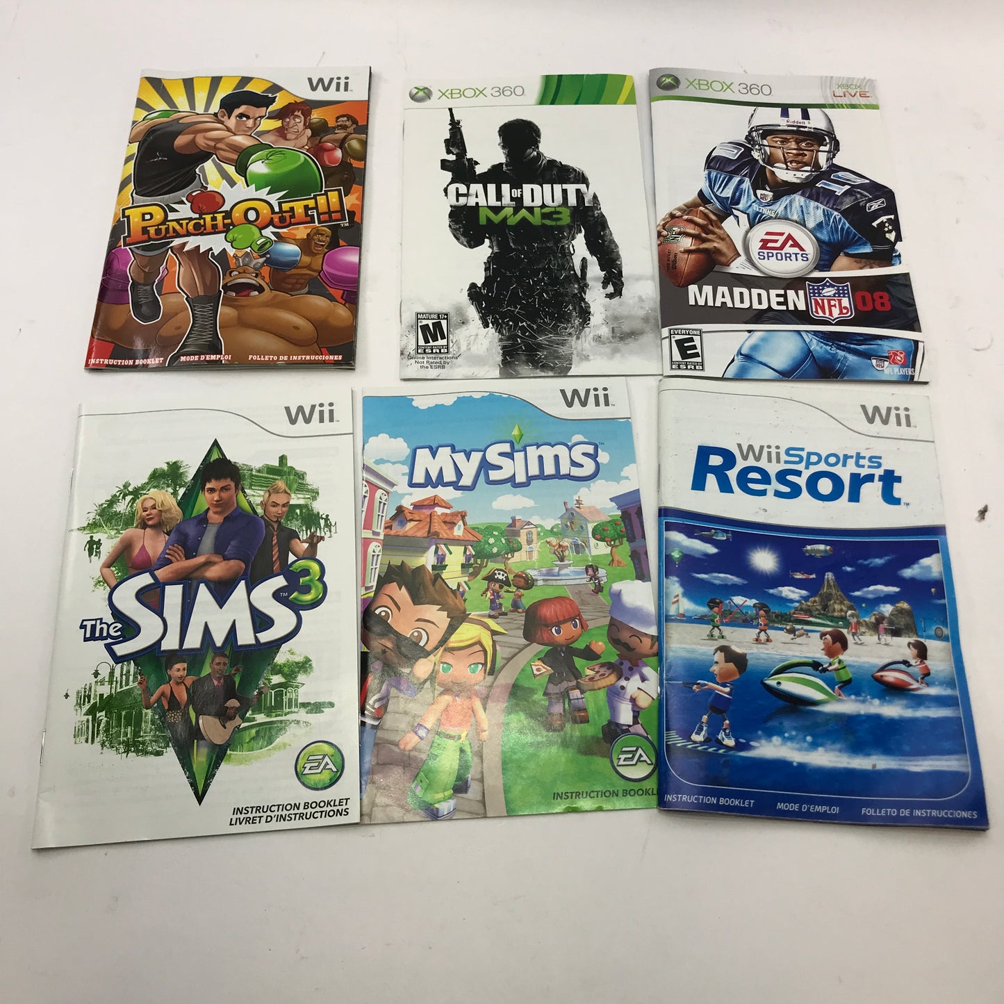 Lot of 93 Assorted Game Manuals [Wii, N64, NES, PS2 and More]  READ