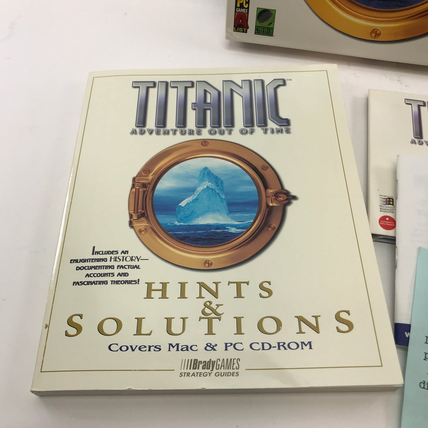 Titanic: Adventure Out of Time (PC, 1996) Complete in Big Box w Strategy Guide