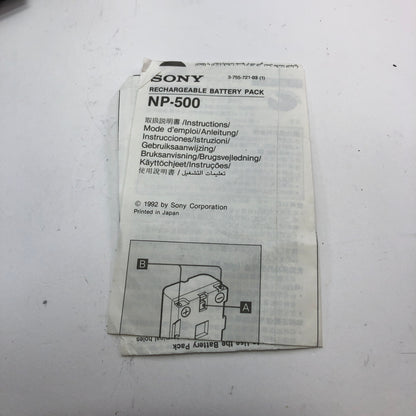Sony Handycam Camcorder CCD-SC5 w/ Carrying Bag and Original Manuals