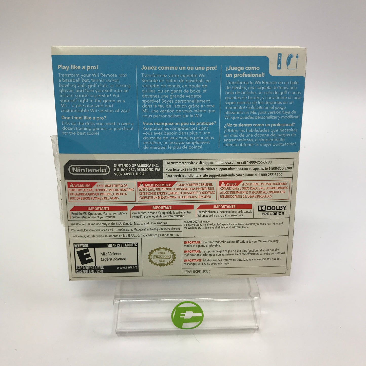 Wii Sports (Nintendo Wii, 2006) Complete in Original Sleeve w Manual CIB