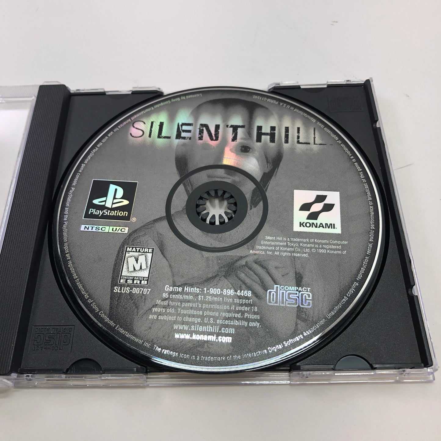 Silent Hill (Sony PlayStation 1 PS1, 1999) Disc Only, Tested and Working 