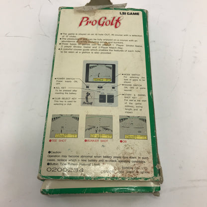 Lsi game Pro Golf Vintage Handheld Bandai Game w Box