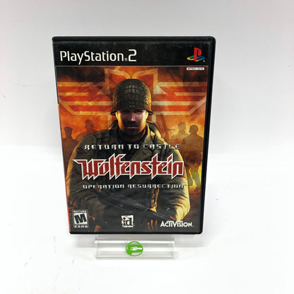 Return to Castle Wolfenstein(Sony PlayStation 2 PS2 2006)CIB w Registration Card