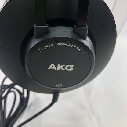 AKG K52 Professional Studio Headphone Black Tested and Working