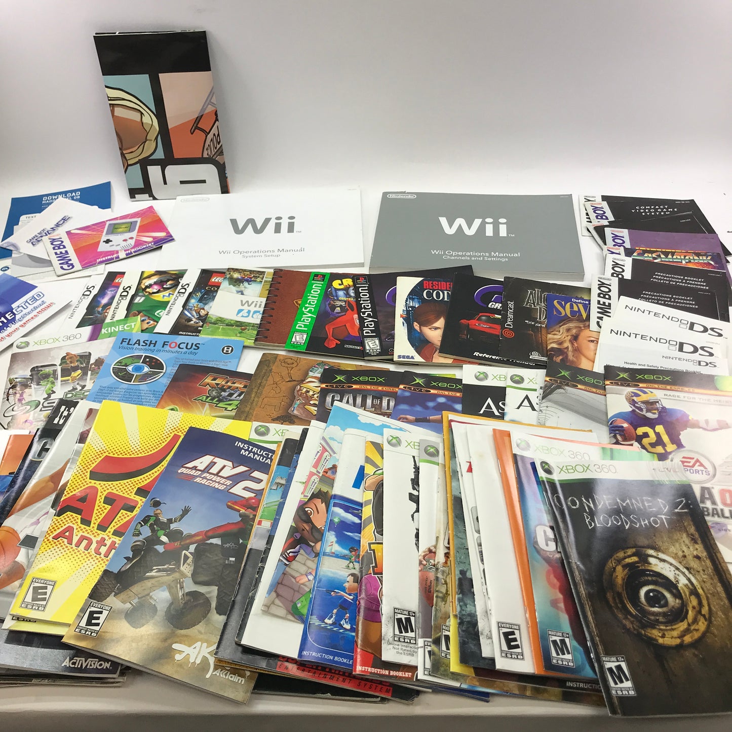 Lot of 93 Assorted Game Manuals [Wii, N64, NES, PS2 and More]  READ