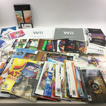 Lot of 93 Assorted Game Manuals [Wii, N64, NES, PS2 and More]  READ