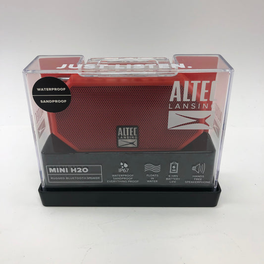 Altec Lansing Mini H20 Bluetooth Speaker Red IMW257-DR-TA New In Box