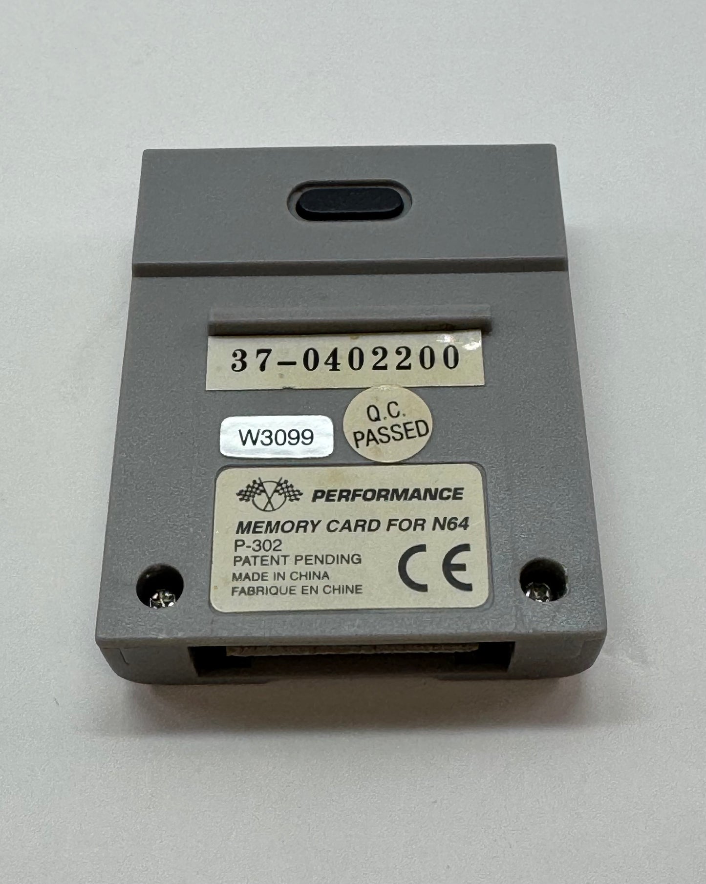 Untested Nintendo 64 Jumper Pak (NUS-008)+TremorPakPlus/Memory Card (P-385/P-302) Black/Gray
