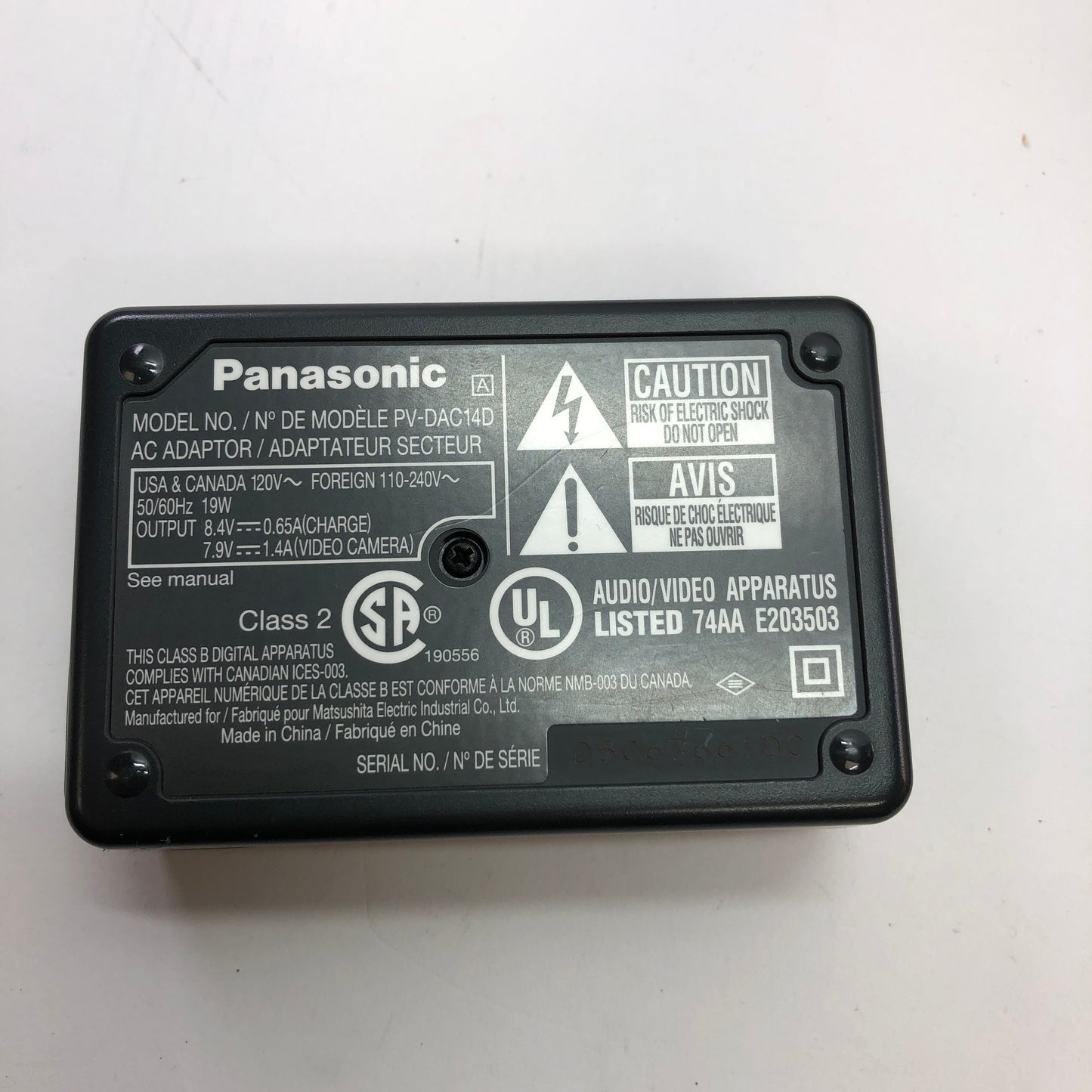 Panasonic Handycam Camcorder PV-GS31 w Carrying Case and Two Blank Cassettes