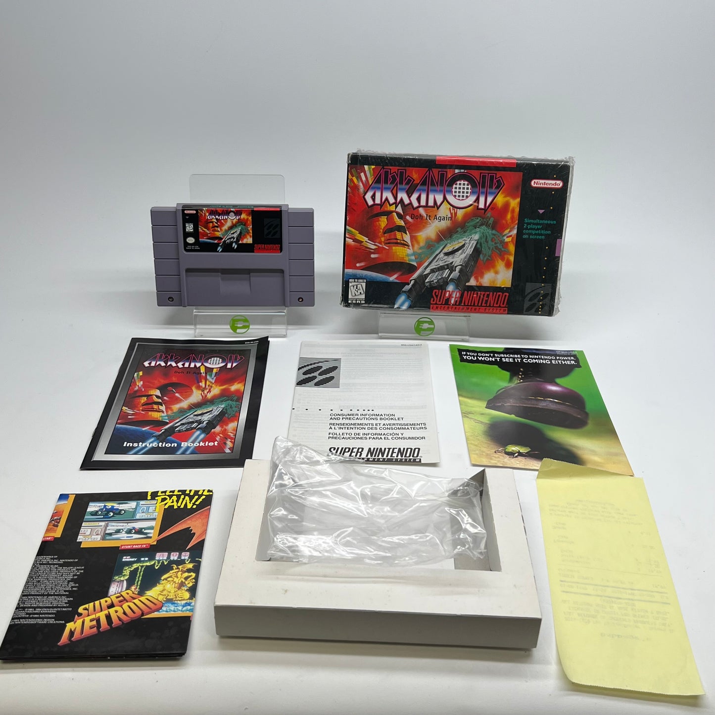 Arkanoid Doh It Again (Super Nintendo SNES, 1997) Complete In Box CIB