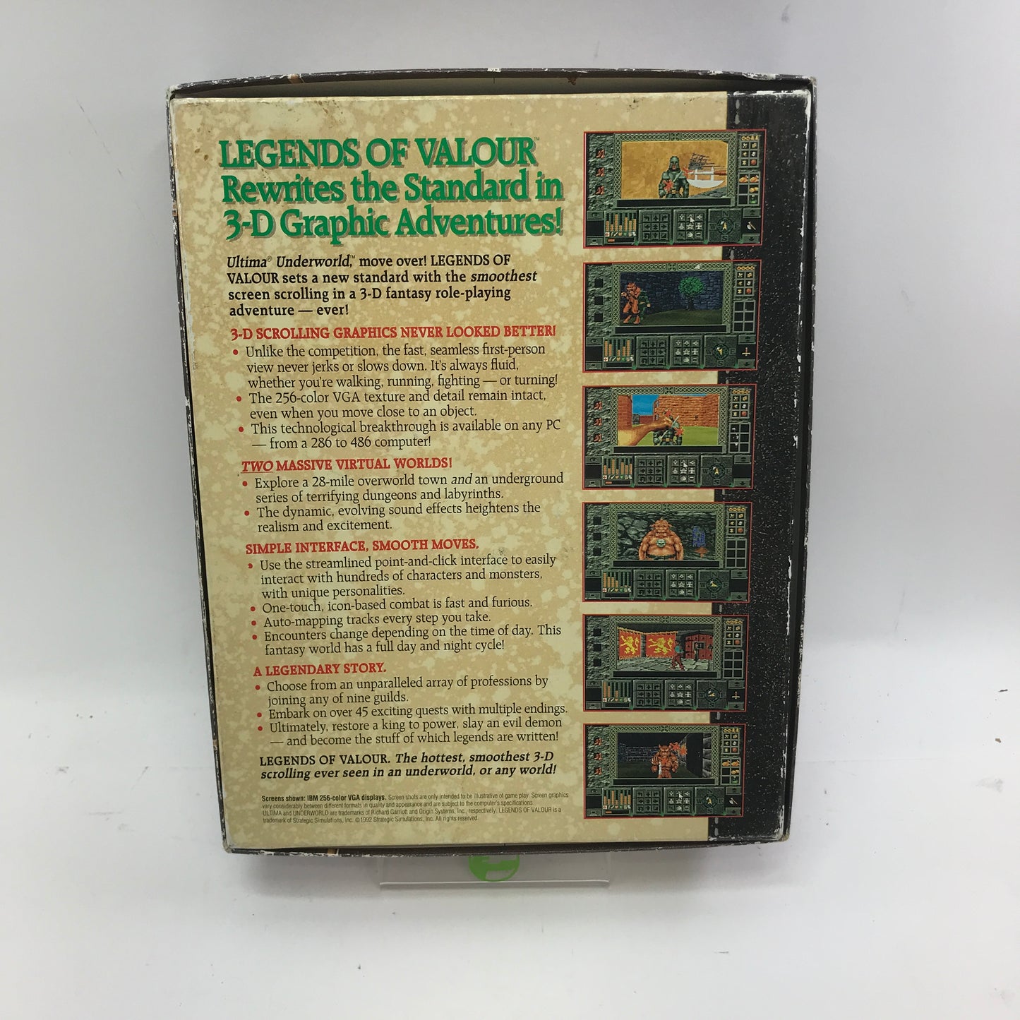 Legends of Valor (PC, NaN) Complete in Original Big Box CIB